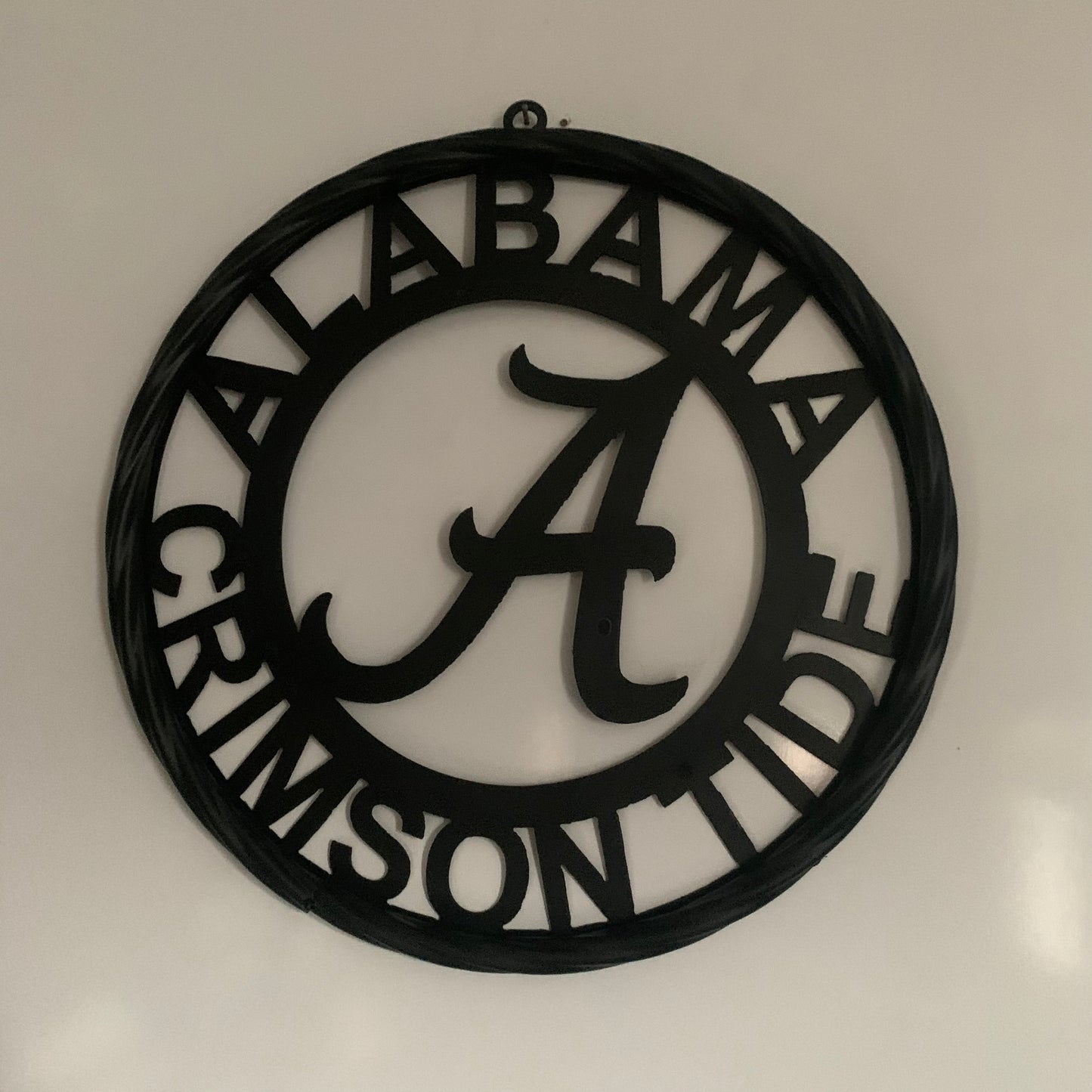 ALABAMA CRIMSON TIDE CUSTOM ALL BLACK METAL VINTAGE SIGN TEAM HANDMADE