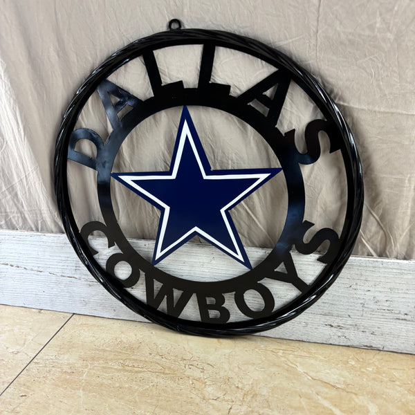 18",24",36" DALLAS COWBOYS METAL WALL ART WESTERN HOME DECOR VINTAGE RUSTIC BRONZE NEW #EH12316