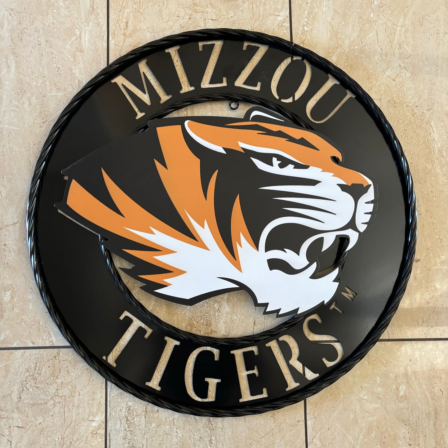 MIZZOU TIGERS MISSOURI CUSTOM METAL VINTAGE CRAFT TEAM SIGN HANDMADE