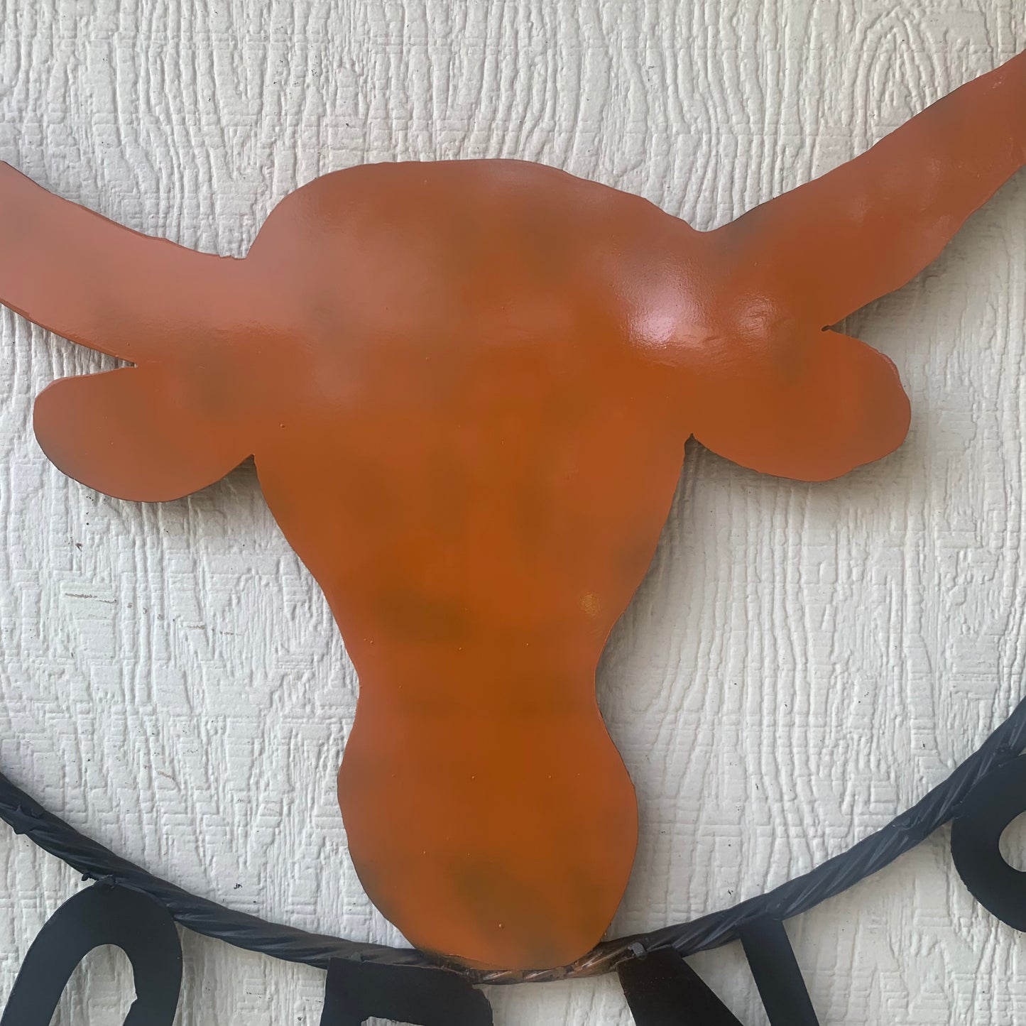 HOOKEM HORNS WITH LONE STAR TEXAS LONGHORNS HOOK EM METAL CUSTOM VINTAGE CRAFT WALL ART TEAM SIGN HANDMADE