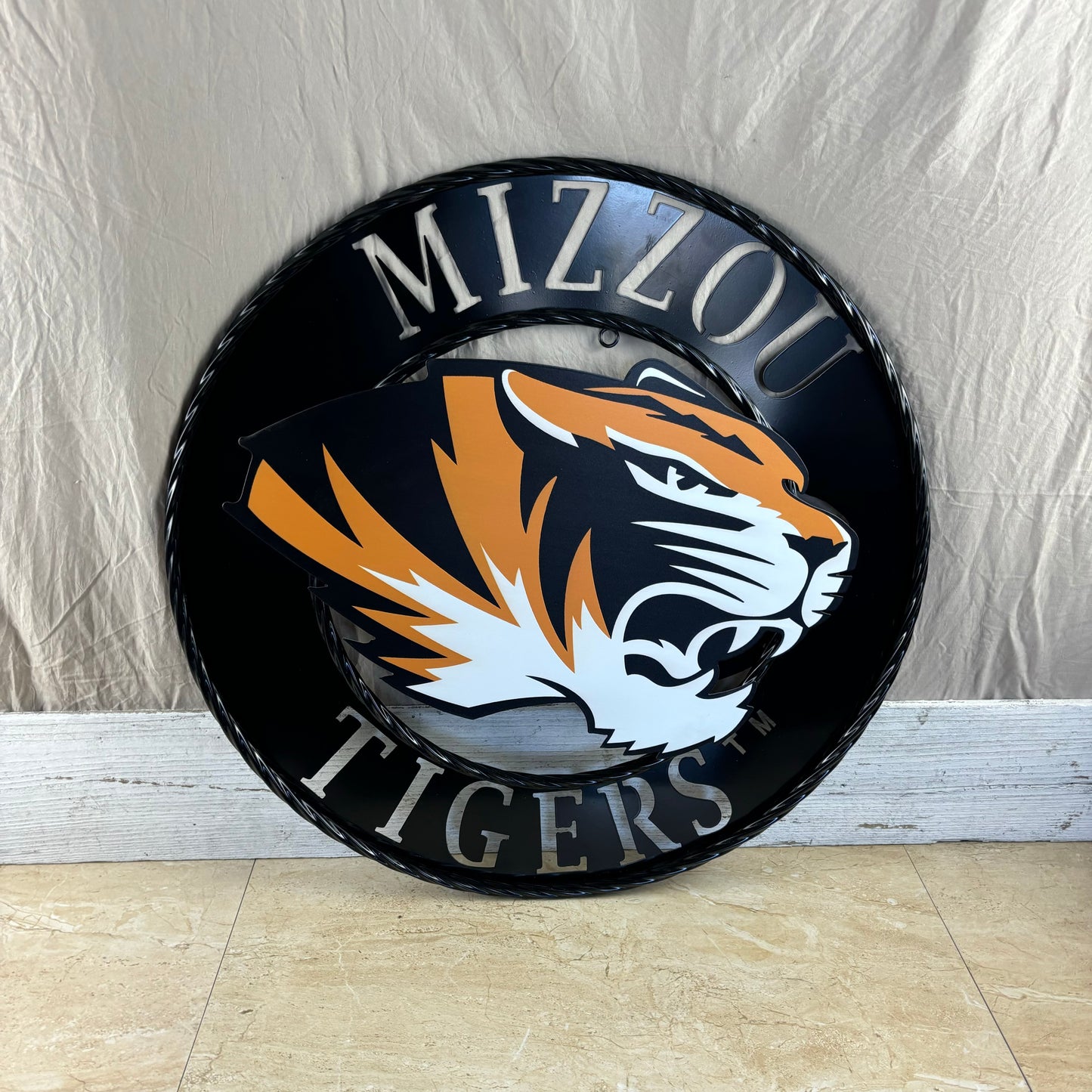 MIZZOU TIGERS MISSOURI CUSTOM METAL VINTAGE CRAFT TEAM SIGN HANDMADE