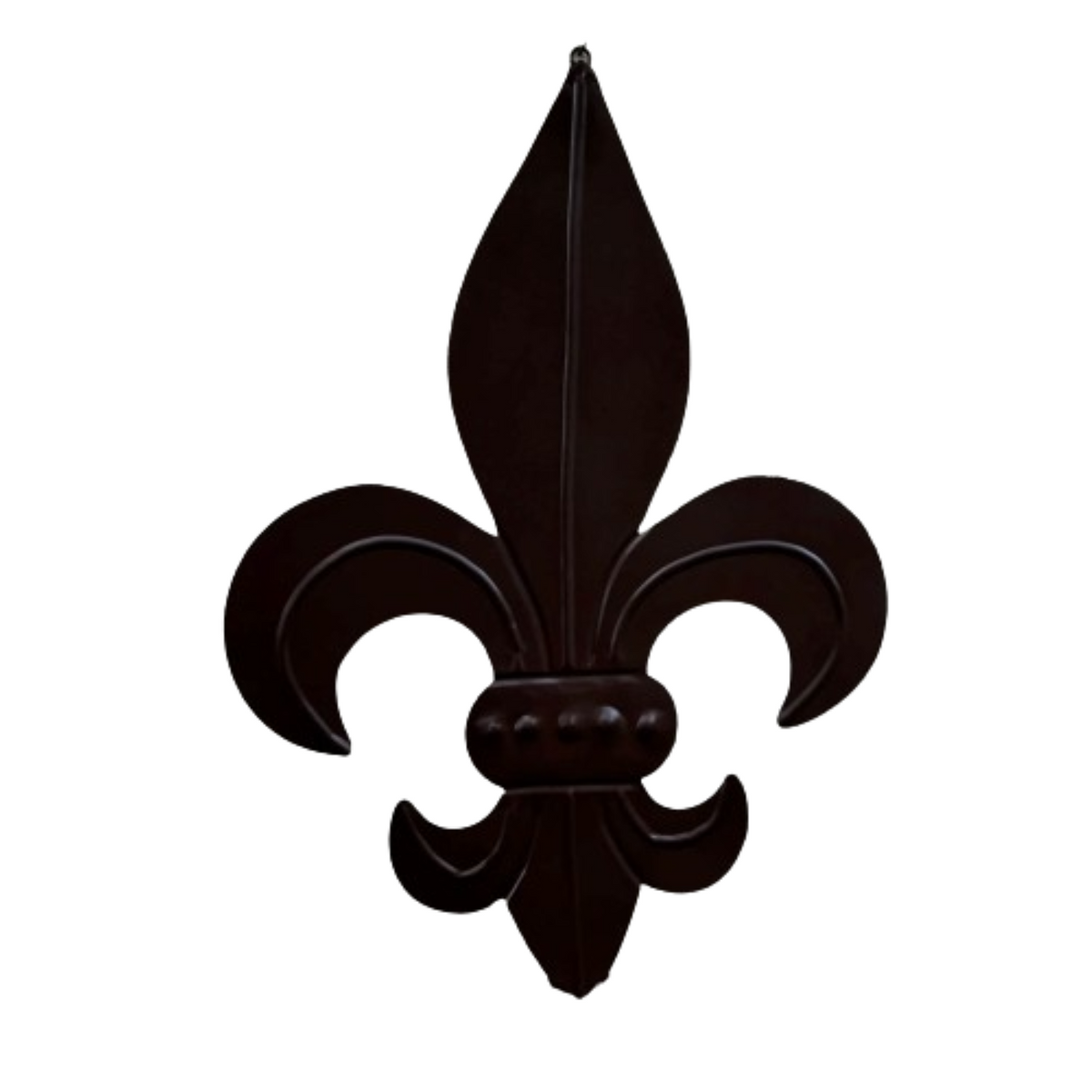 FLEUR DE LIS  BROWN METAL NO RING WALL ART SIGN WESTERN HOME DECOR HANDMADE 12",18",24",32" #EH13955