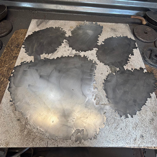 CLEMSON TIGERS PAW CUSTOM RAW METAL VINTAGE CRAFT SIGN WALL ART TEAM SIGN HANDMADE STYLE# 2 #EH12745