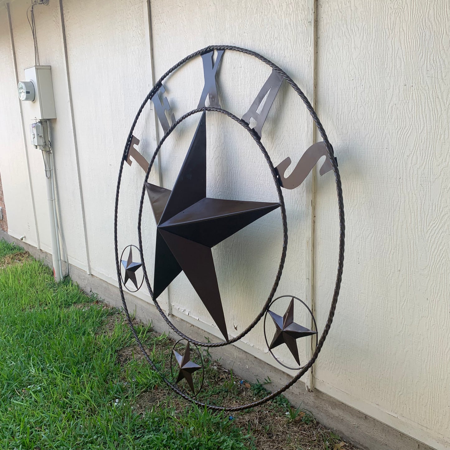 6 FOOT TEXAS LONE STAR GIANT LARGE OVERSIZE BARN STAR METAL RUSTIC BRONZE COPPER WALL ART WESTERN HOME DECOR HANDMADE NEW EH10523