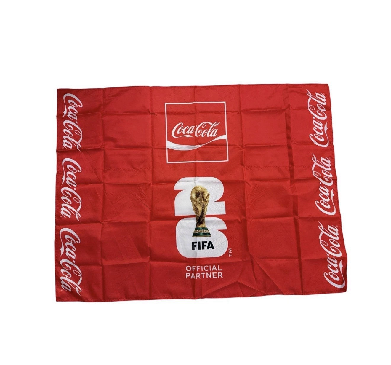 FIFA WORLD CUP 2026 COCACOLA FLAG 3ft x 4ft GENUINE LICENSES WESTEEN HOME DECOR  #EH13731