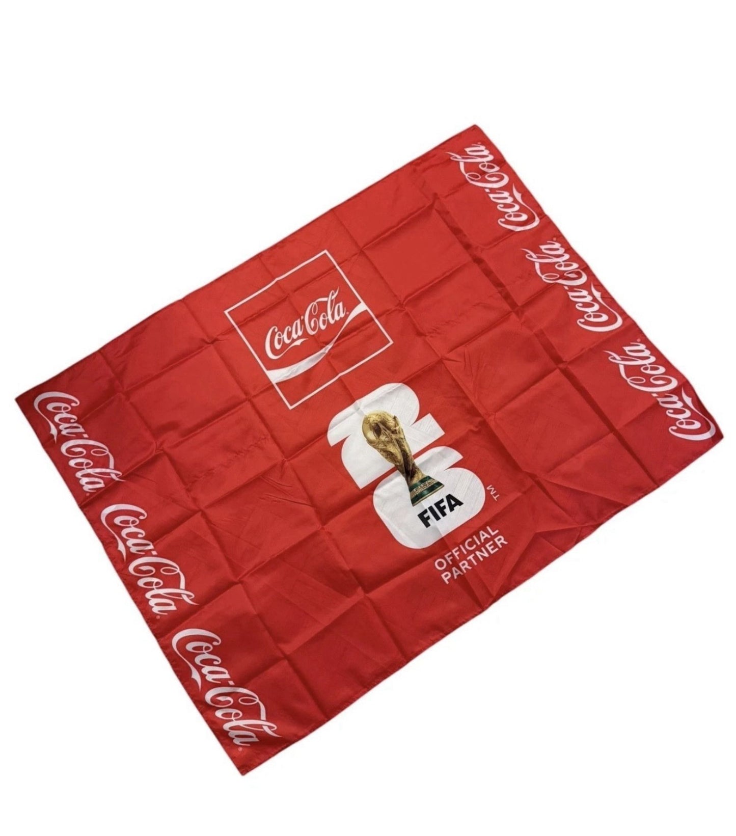 FIFA WORLD CUP 2026 COCACOLA FLAG 3ft x 4ft GENUINE LICENSES WESTEEN HOME DECOR  #EH13731