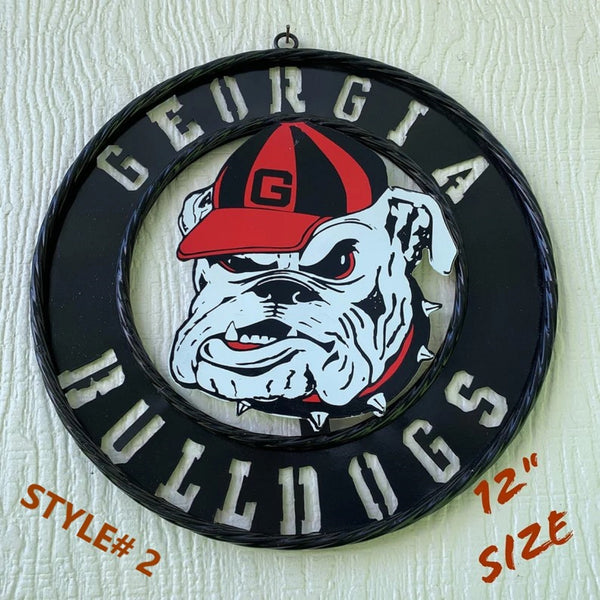 GEORGIA BULLDOGS CUSTOM METAL VINTAGE CRAFT SIGN WESTERN HOME DECOR HANDMADE
