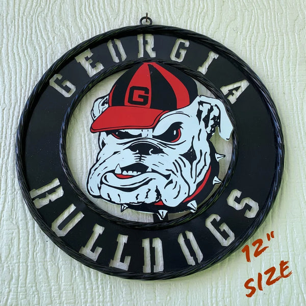 GEORGIA BULLDOGS CUSTOM METAL VINTAGE CRAFT SIGN WESTERN HOME DECOR HANDMADE