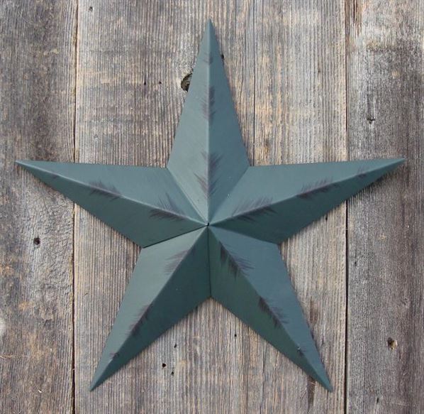 #EH10412 RUSTIC BARN STAR 32",40",53" METAL WALL ART MULTI COLOR WESTERN HOME DECOR HANDMADE