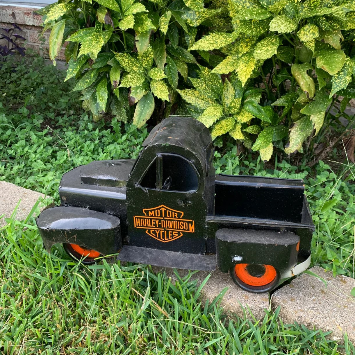 20" MULTI STYLE PICKUP TRUCK METAL GARDEN ART FIGURINE OUTDOOR & INDOOR FARM HOUSE WESTERN HOME DECOR HANDMADE NEW: 20"L X 10"W X 12" H
