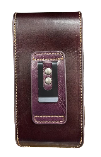 7" JESUS PHONE HOLSTER LEATHER LARGE BELT LOOP CASE UNIVERSAL HANDMADE