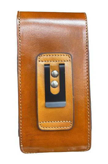 7" JESUS PHONE HOLSTER LEATHER LARGE BELT LOOP CASE UNIVERSAL HANDMADE