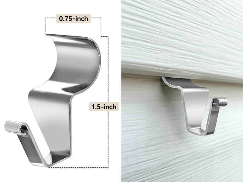 1.5" LONG VINYL SIDING HOOK 2 PKG SET FOR METAL BARN STAR HANG WALL ART WESTERN HOME DECOR HANDMADE #EH12916