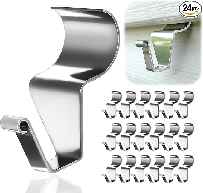 1.5" LONG VINYL SIDING HOOK 2 PKG SET FOR METAL BARN STAR HANG WALL ART WESTERN HOME DECOR HANDMADE #EH12916