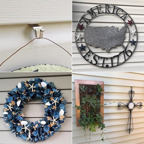 1.5" LONG VINYL SIDING HOOK 2 PKG SET FOR METAL BARN STAR HANG WALL ART WESTERN HOME DECOR HANDMADE #EH12916