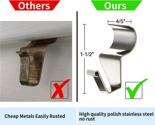 1.5" LONG VINYL SIDING HOOK 2 PKG SET FOR METAL BARN STAR HANG WALL ART WESTERN HOME DECOR HANDMADE #EH12916