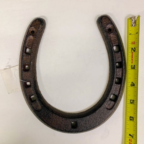 7" HORSE SHOE CAST IRON METAL WALL ART METAL WESTERN HOME DECOR NEW #EH13168
