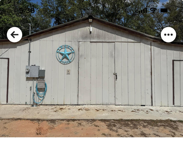 TEXAS 1836 TURQUOISE AQUA BARN METAL 3d LONESTAR WESTERN HOME DECOR NEW #EH12840 24",36",40",50"