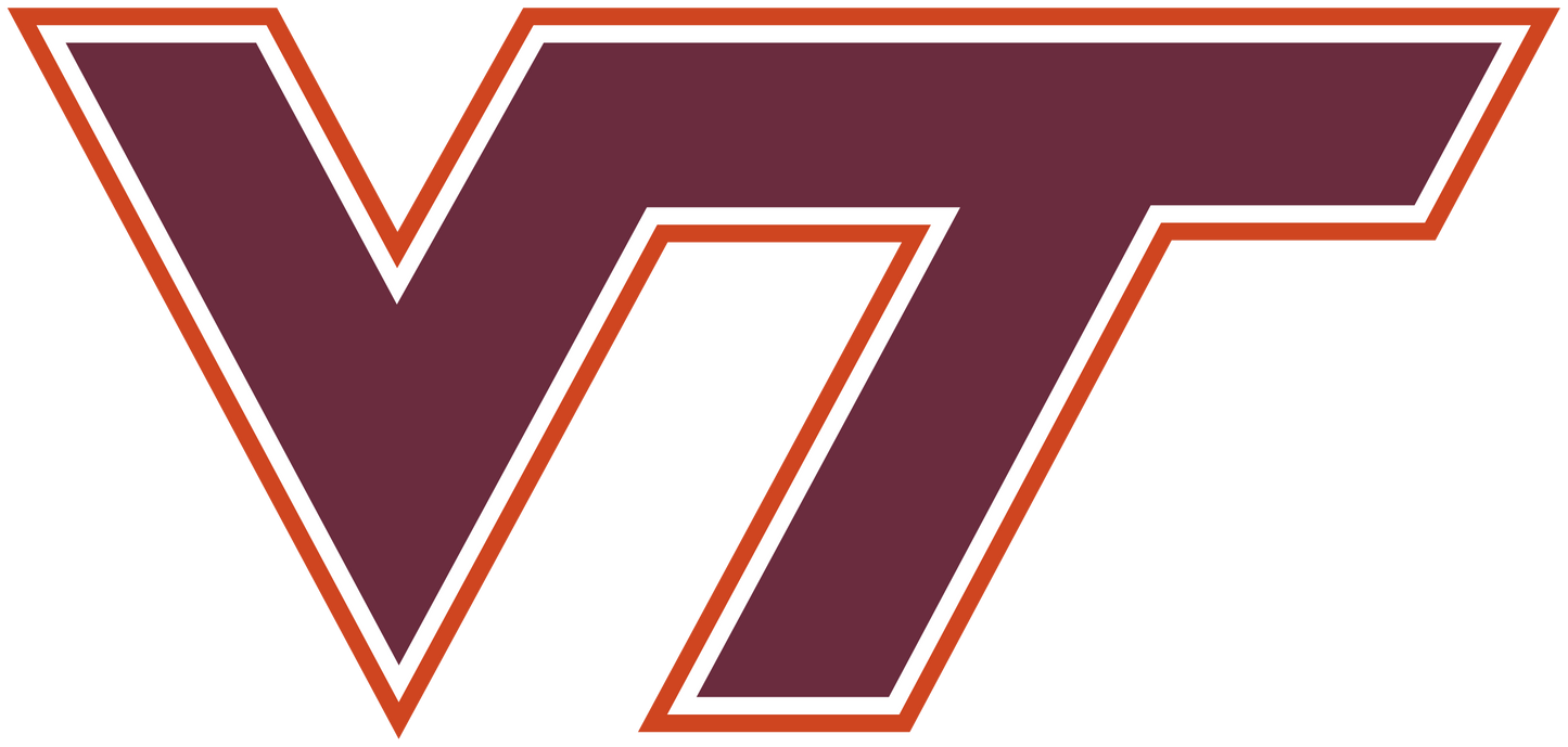 VIRGINIA TECH CUSTOM RAW METAL VINTAGE CRAFT SIGN TEAM UNPAINTED HANDMADE TO ORDER