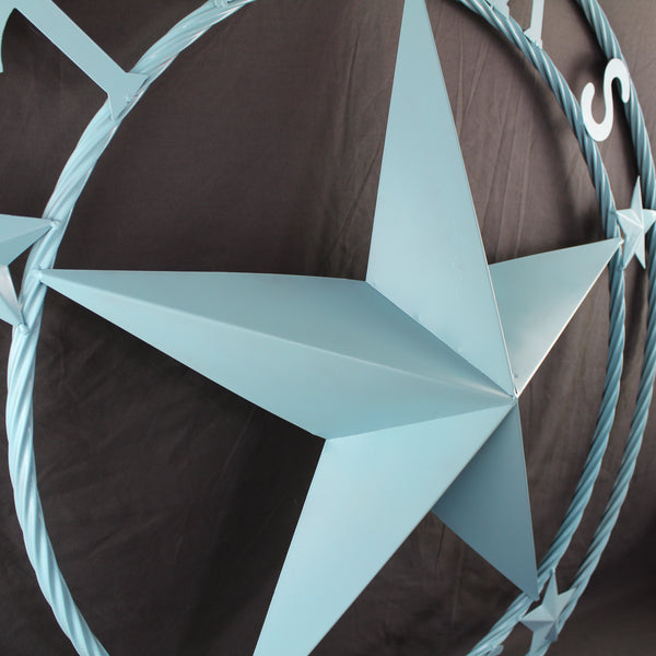 TEXAS 1836 TURQUOISE AQUA BARN METAL 3d LONESTAR WESTERN HOME DECOR NEW #EH12841 24",36",40",50"