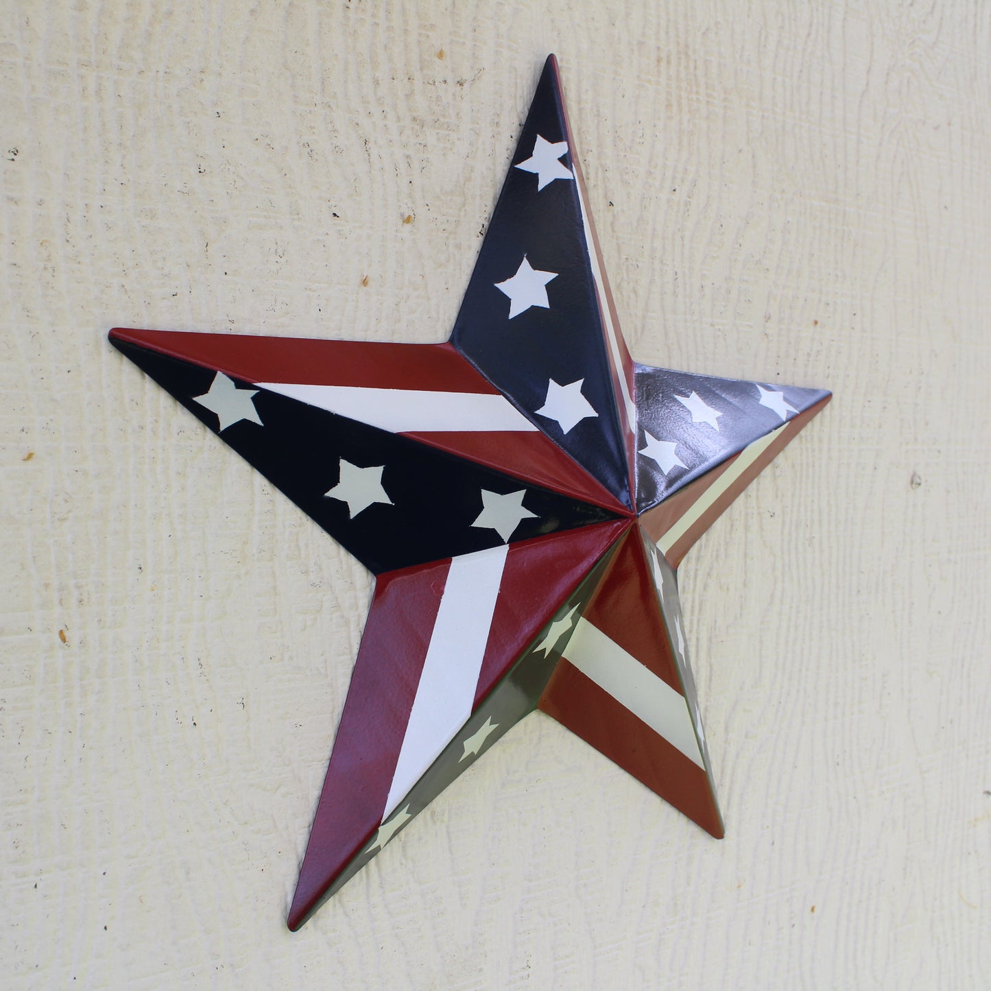 USA BARN STAR AMERICAN FLAG STAR RED WHITE & BLUE METAL STAR HANDMADE NEW 12",24",30" #EH11753