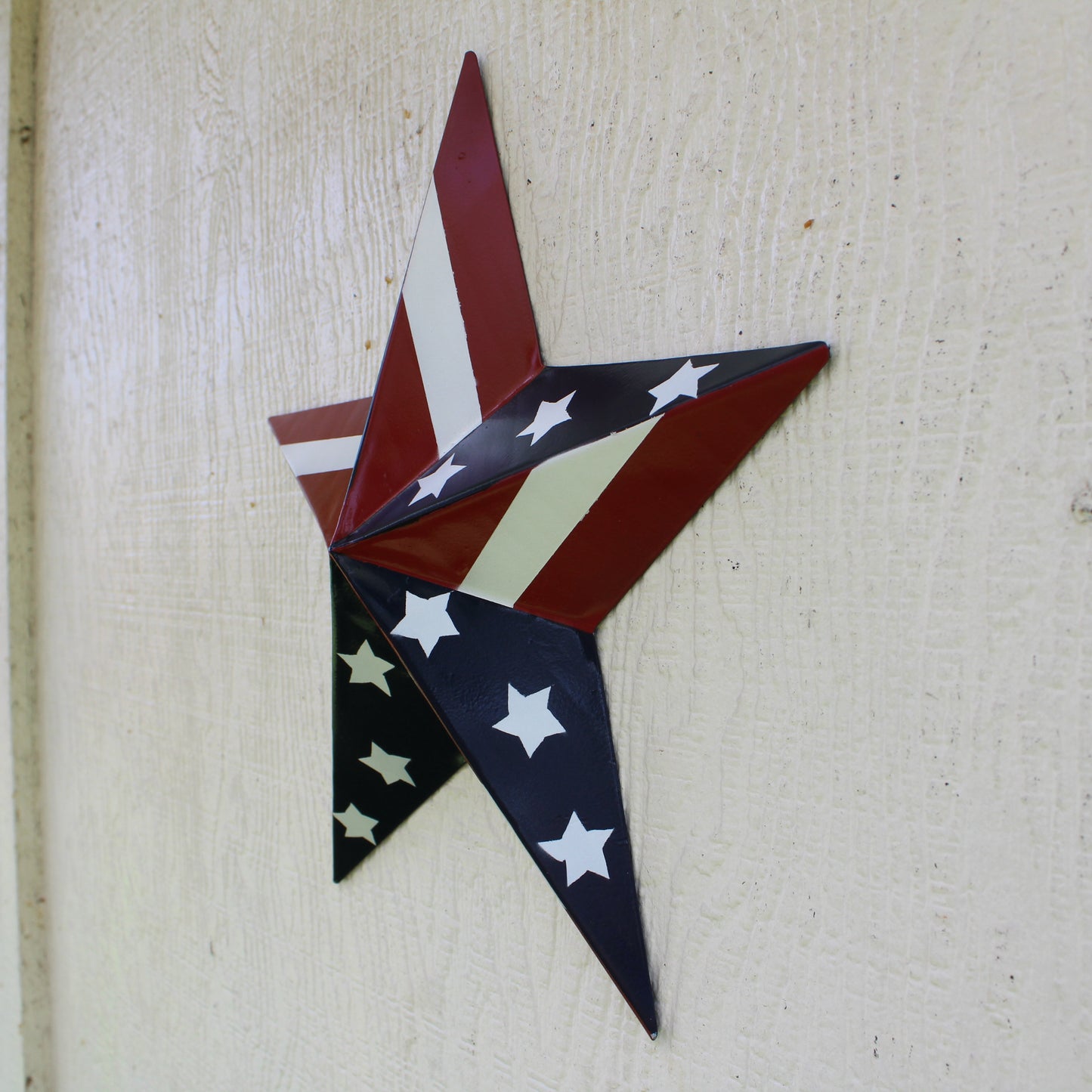 USA BARN STAR AMERICAN FLAG STAR RED WHITE & BLUE METAL STAR HANDMADE NEW 12",24",30" #EH11753