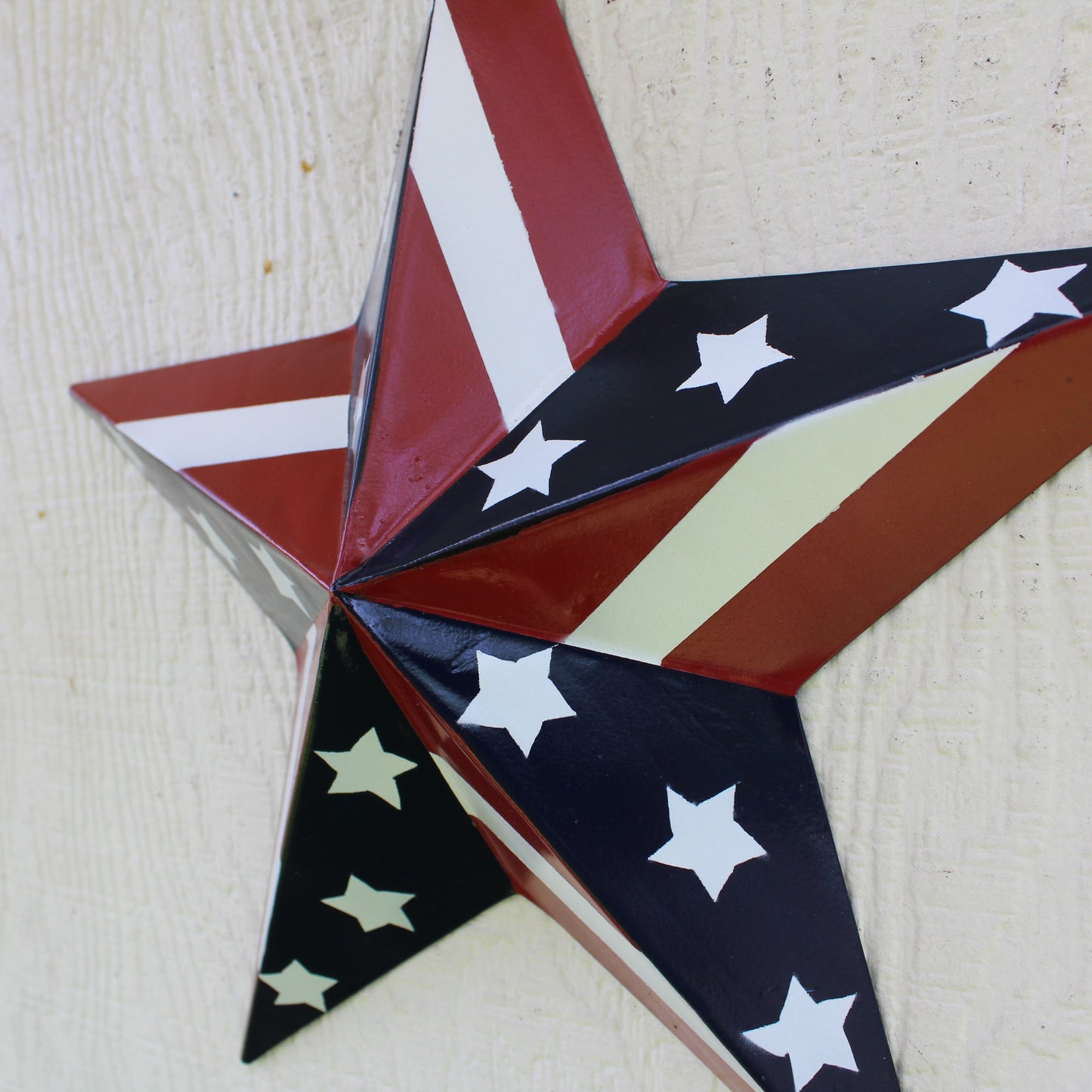 USA BARN STAR AMERICAN FLAG STAR RED WHITE & BLUE METAL STAR HANDMADE NEW 12",24",30" #EH11753