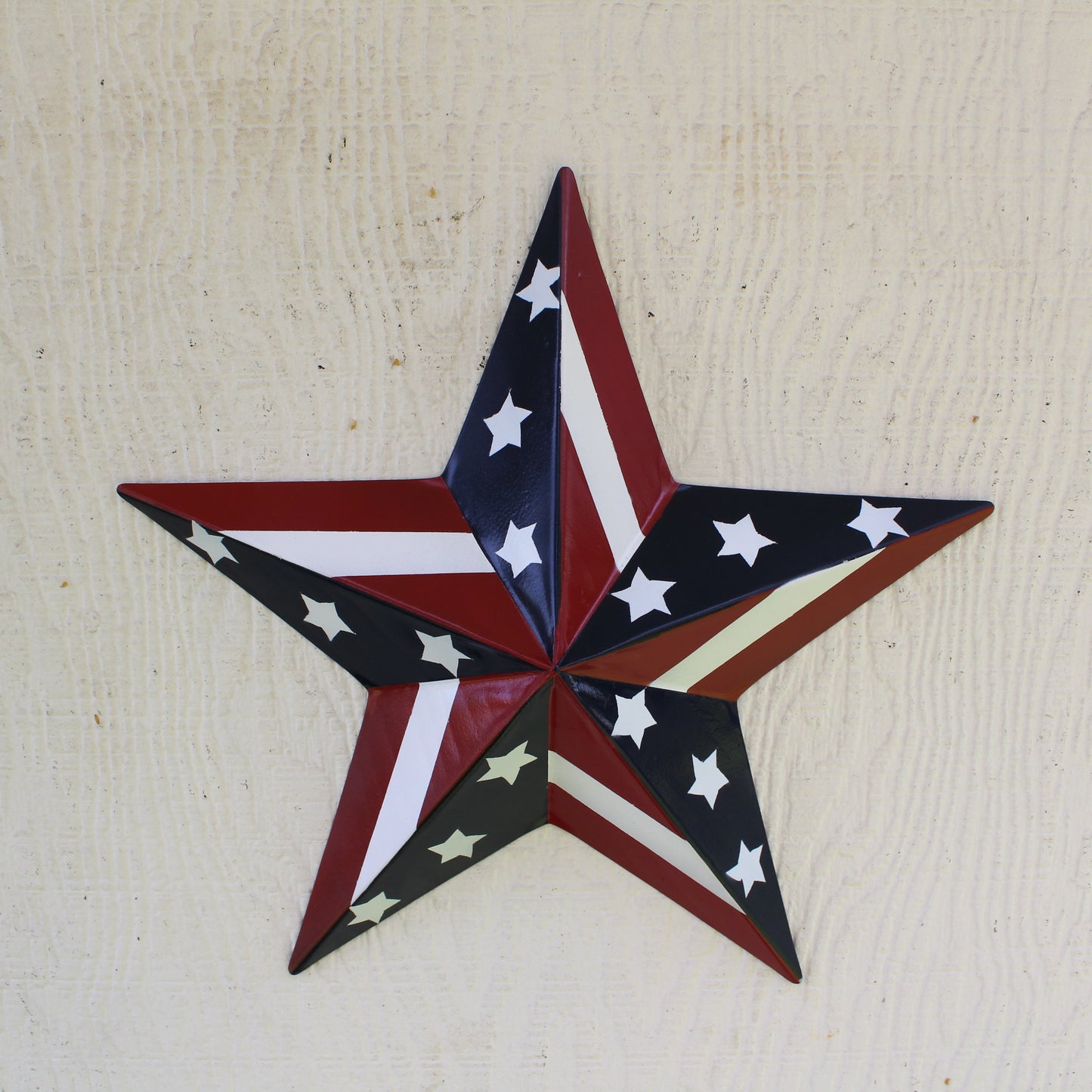 USA BARN STAR AMERICAN FLAG STAR RED WHITE & BLUE METAL STAR HANDMADE NEW 12",24",30" #EH11753