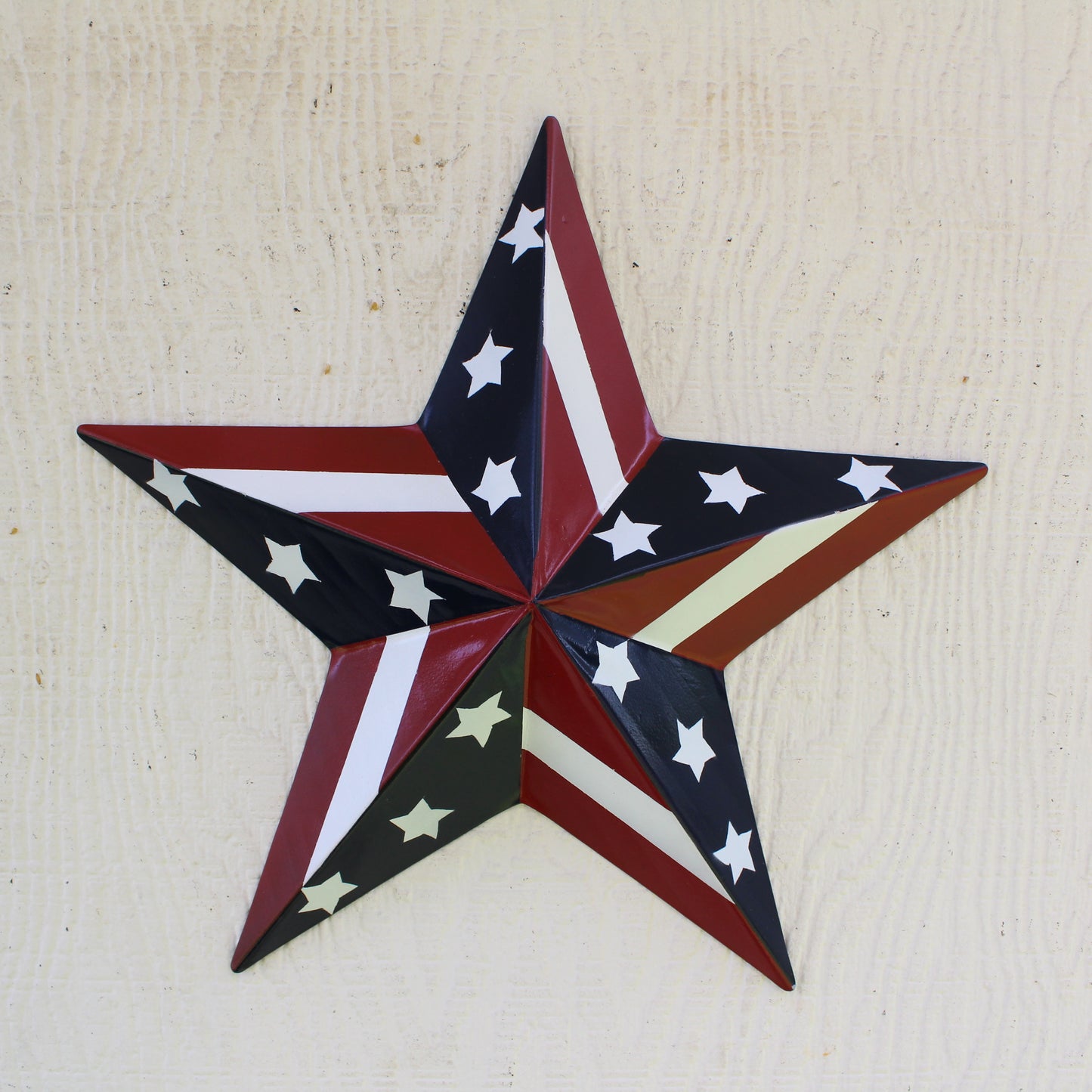 USA BARN STAR AMERICAN FLAG STAR RED WHITE & BLUE METAL STAR HANDMADE NEW 12",24",30" #EH11753