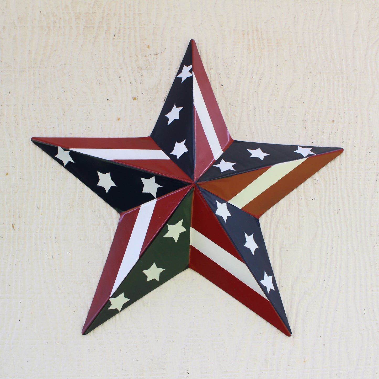 USA BARN STAR AMERICAN FLAG STAR RED WHITE & BLUE METAL STAR HANDMADE NEW 12",24",30" #EH11753
