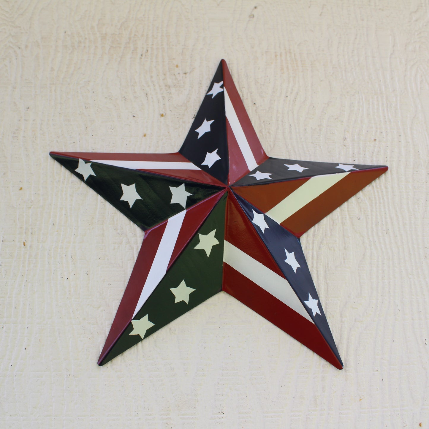 USA BARN STAR AMERICAN FLAG STAR RED WHITE & BLUE METAL STAR HANDMADE NEW 12",24",30" #EH11753