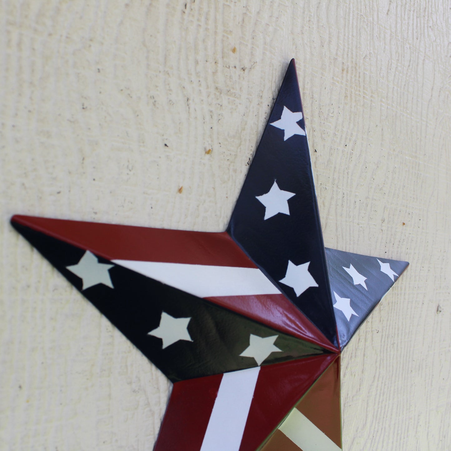 USA BARN STAR AMERICAN FLAG STAR RED WHITE & BLUE METAL STAR HANDMADE NEW 12",24",30" #EH11753