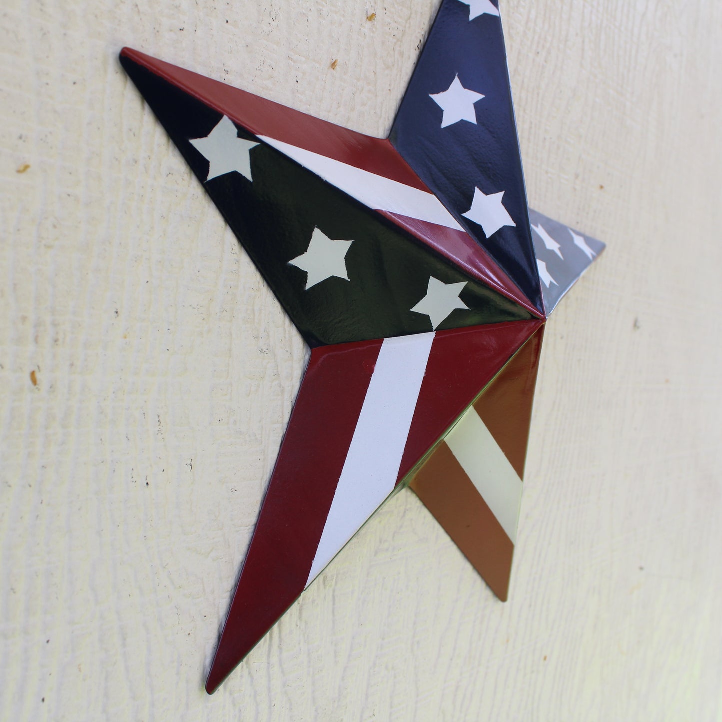 USA BARN STAR AMERICAN FLAG STAR RED WHITE & BLUE METAL STAR HANDMADE NEW 12",24",30" #EH11753