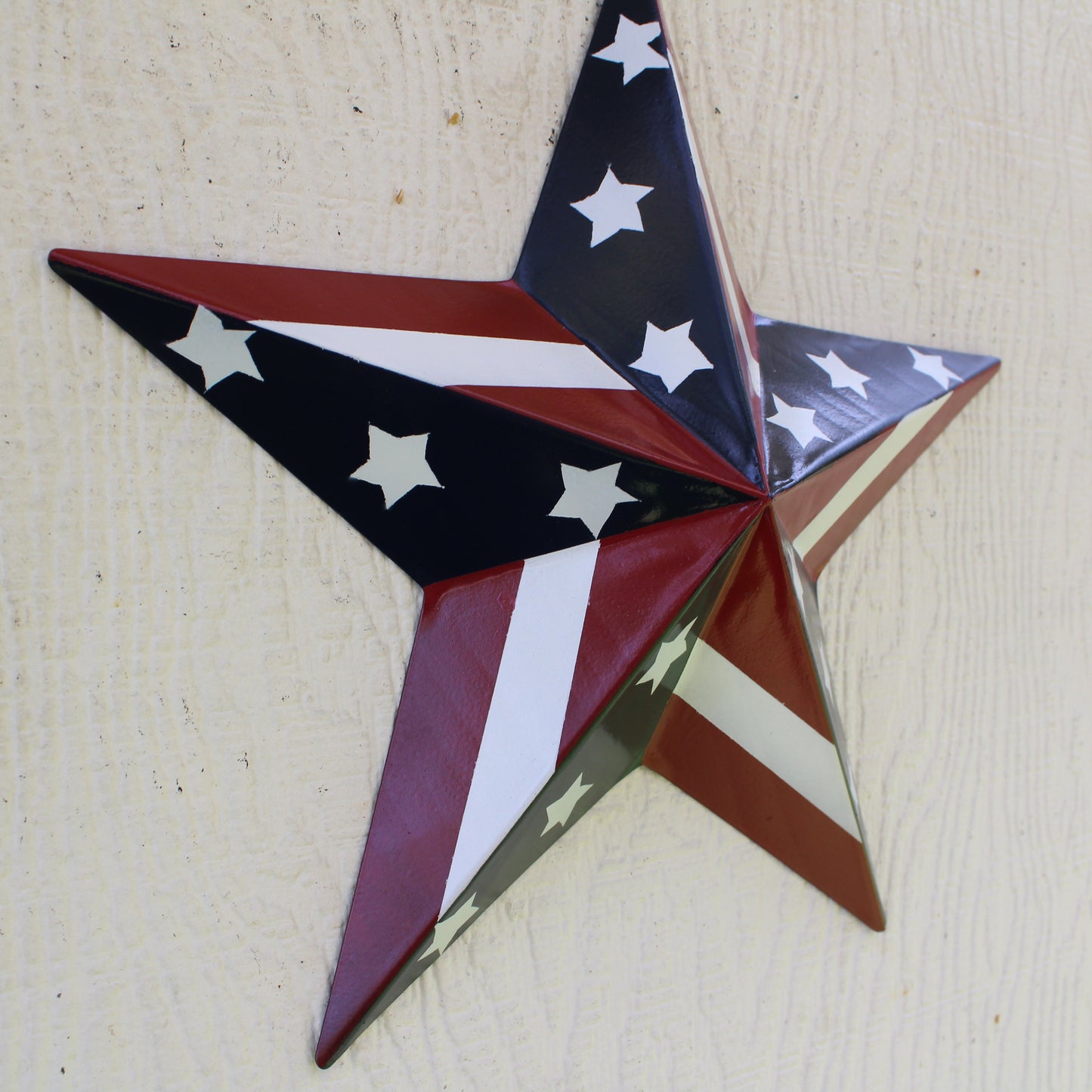 USA BARN STAR AMERICAN FLAG STAR RED WHITE & BLUE METAL STAR HANDMADE NEW 12",24",30" #EH11753
