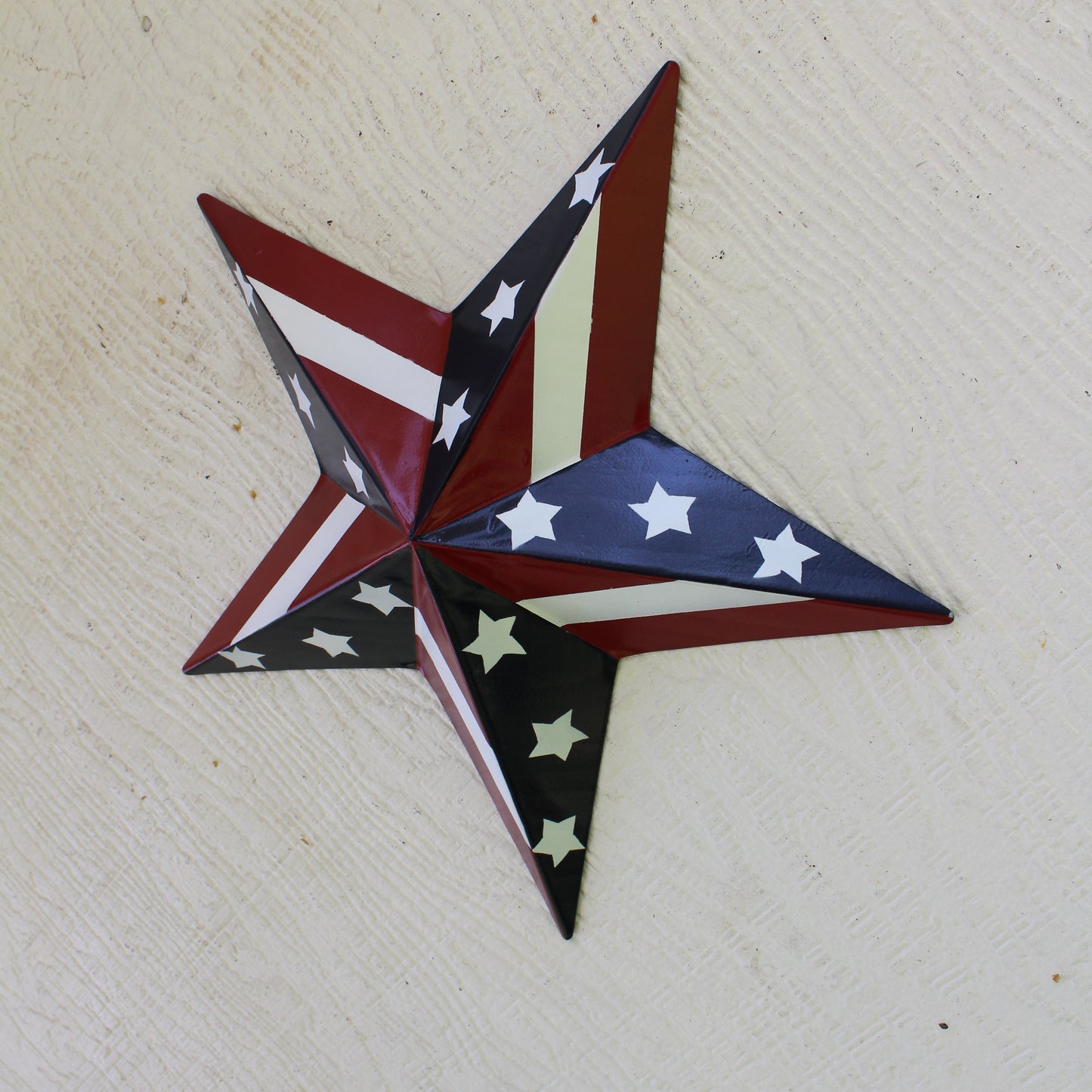 USA BARN STAR AMERICAN FLAG STAR RED WHITE & BLUE METAL STAR HANDMADE NEW 12",24",30" #EH11753
