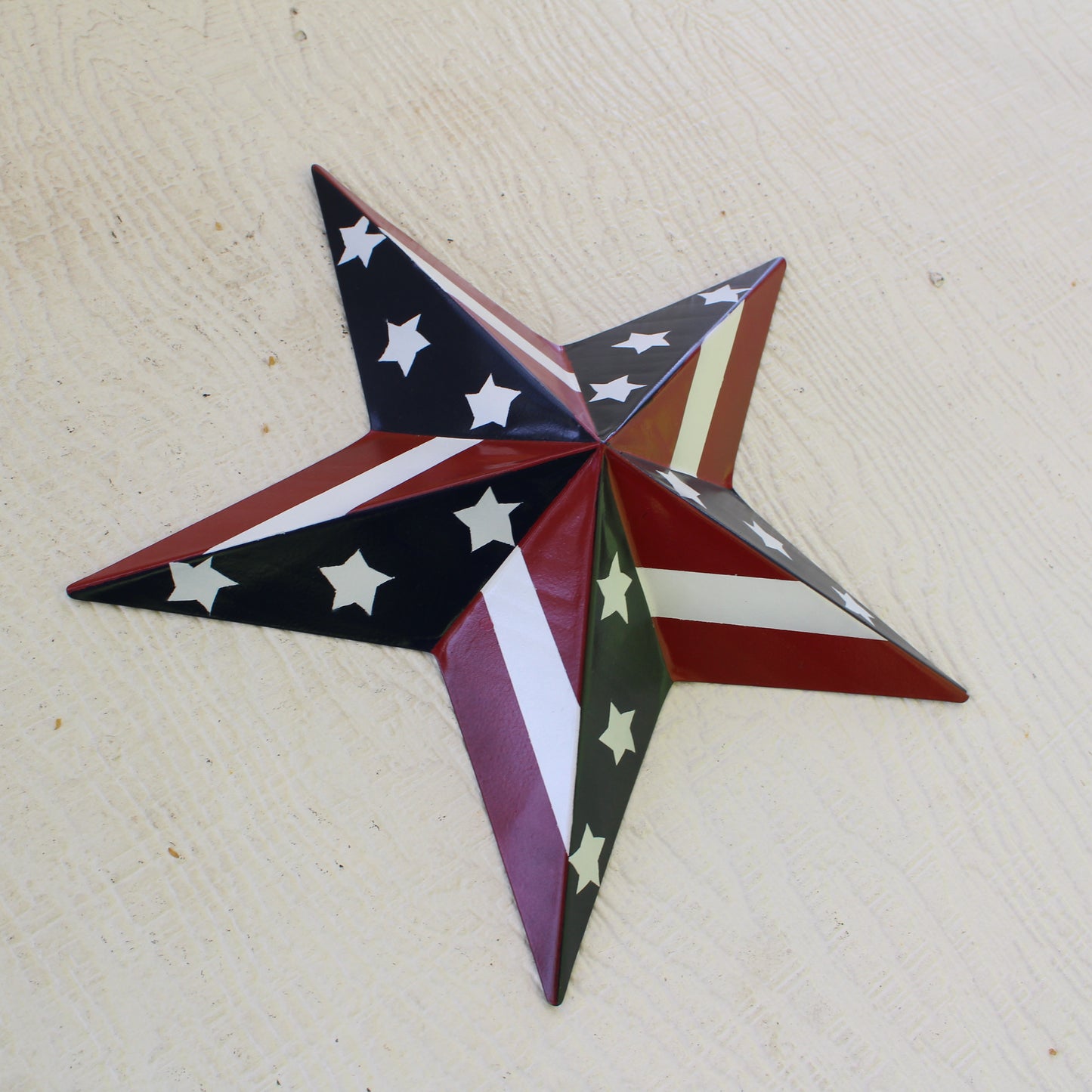 USA BARN STAR AMERICAN FLAG STAR RED WHITE & BLUE METAL STAR HANDMADE NEW 12",24",30" #EH11753