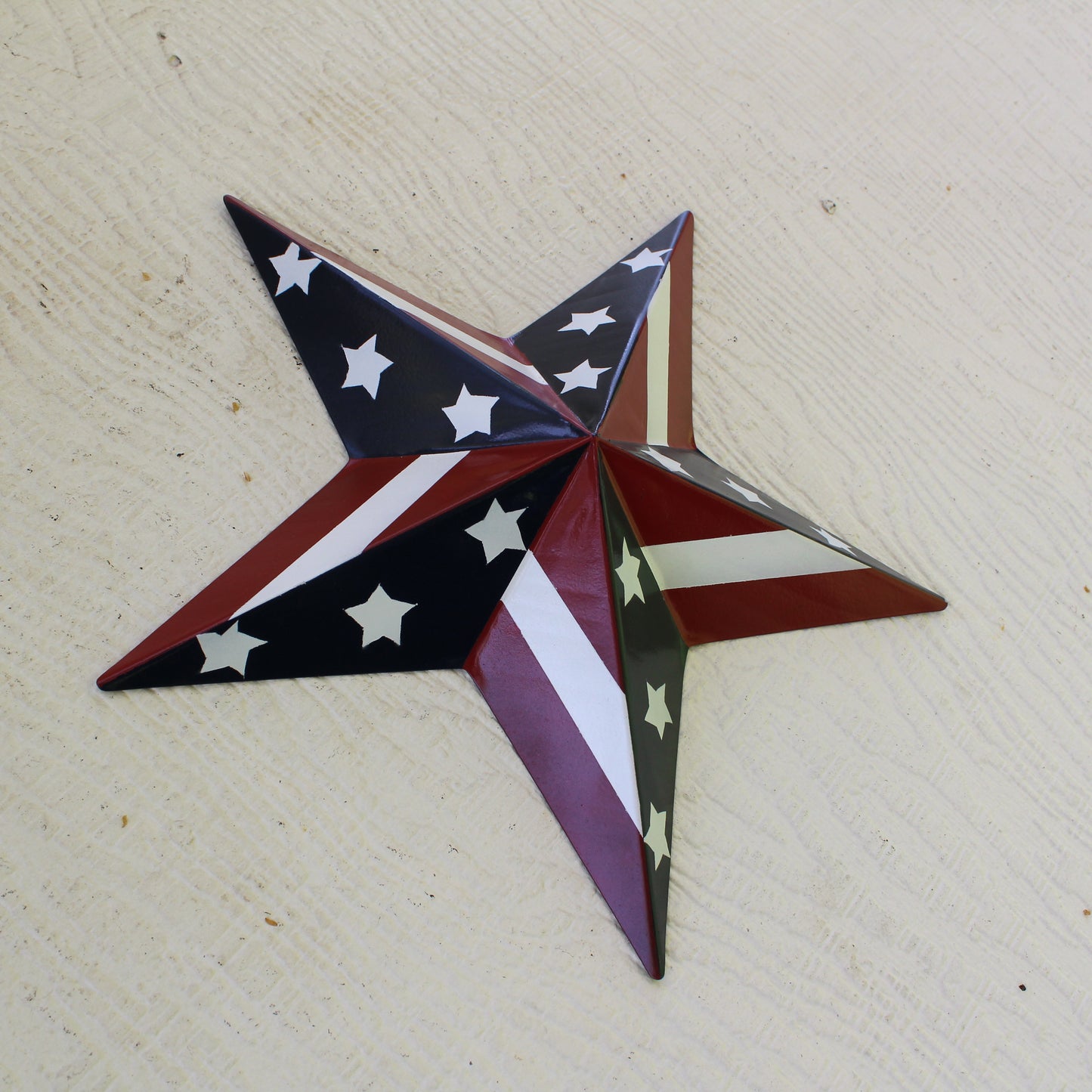 USA BARN STAR AMERICAN FLAG STAR RED WHITE & BLUE METAL STAR HANDMADE NEW 12",24",30" #EH11753