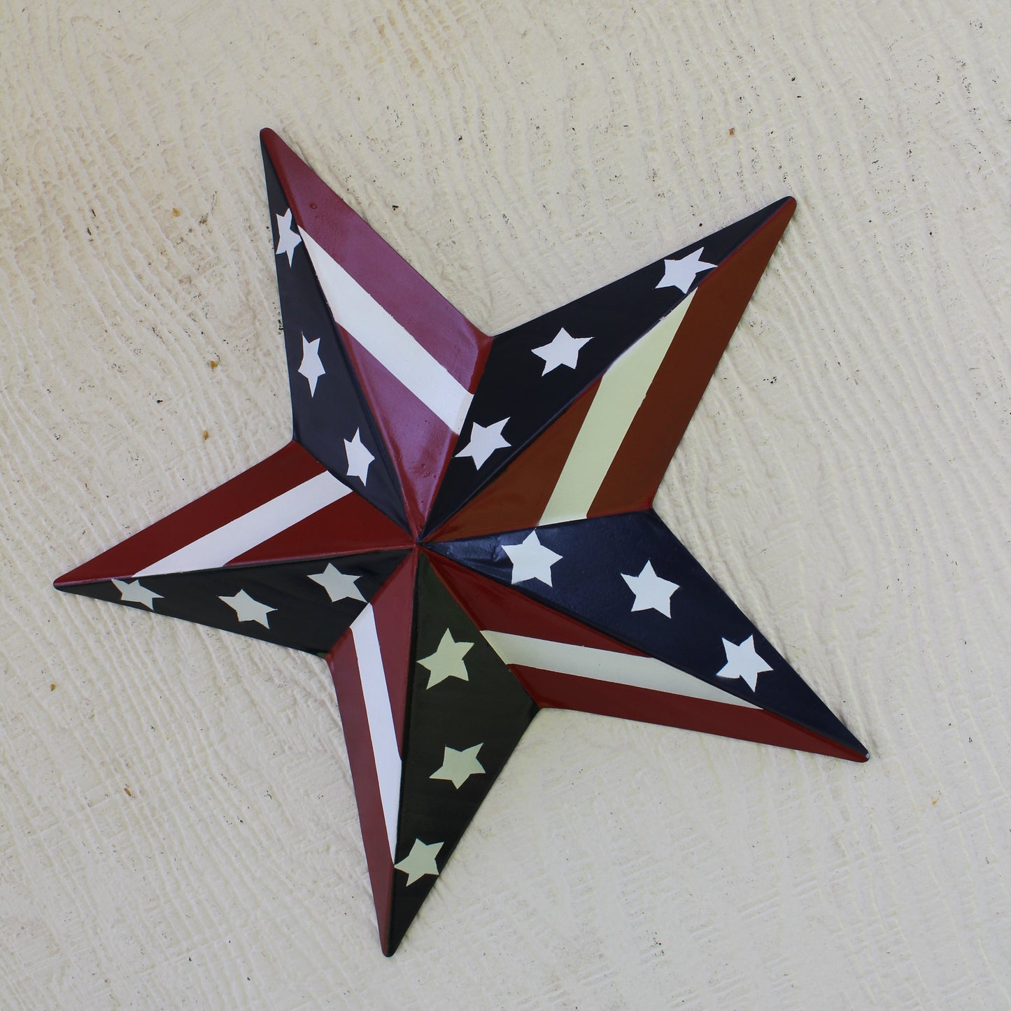 USA BARN STAR AMERICAN FLAG STAR RED WHITE & BLUE METAL STAR HANDMADE NEW 12",24",30" #EH11753