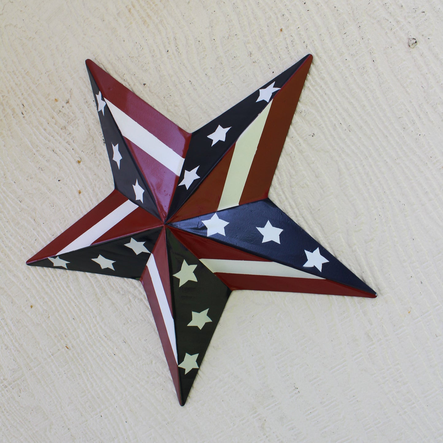 USA BARN STAR AMERICAN FLAG STAR RED WHITE & BLUE METAL STAR HANDMADE NEW 12",24",30" #EH11753