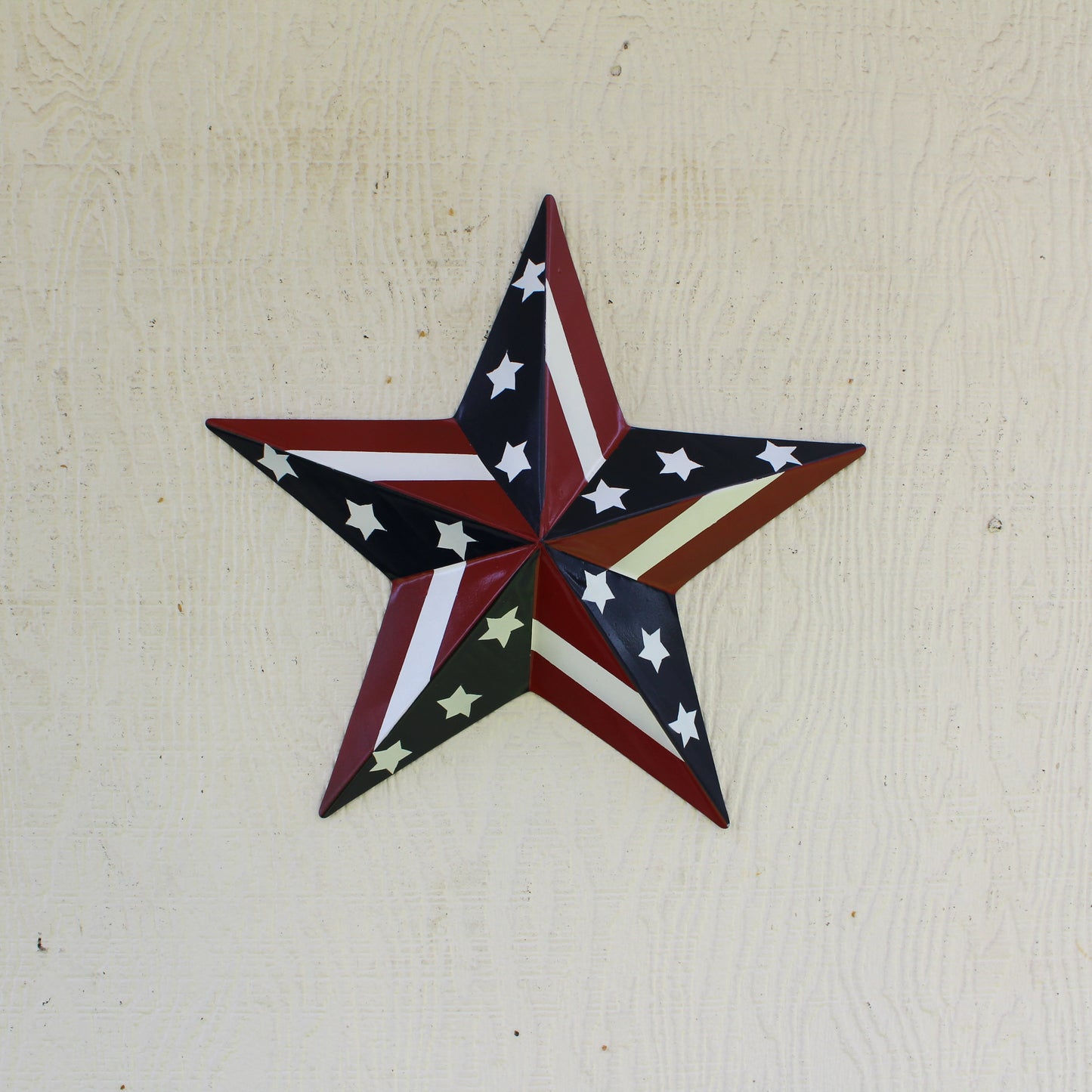 USA BARN STAR AMERICAN FLAG STAR RED WHITE & BLUE METAL STAR HANDMADE NEW 12",24",30" #EH11753