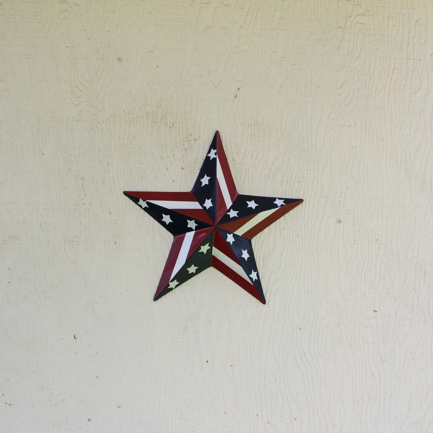 USA BARN STAR AMERICAN FLAG STAR RED WHITE & BLUE METAL STAR HANDMADE NEW 12",24",30" #EH11753
