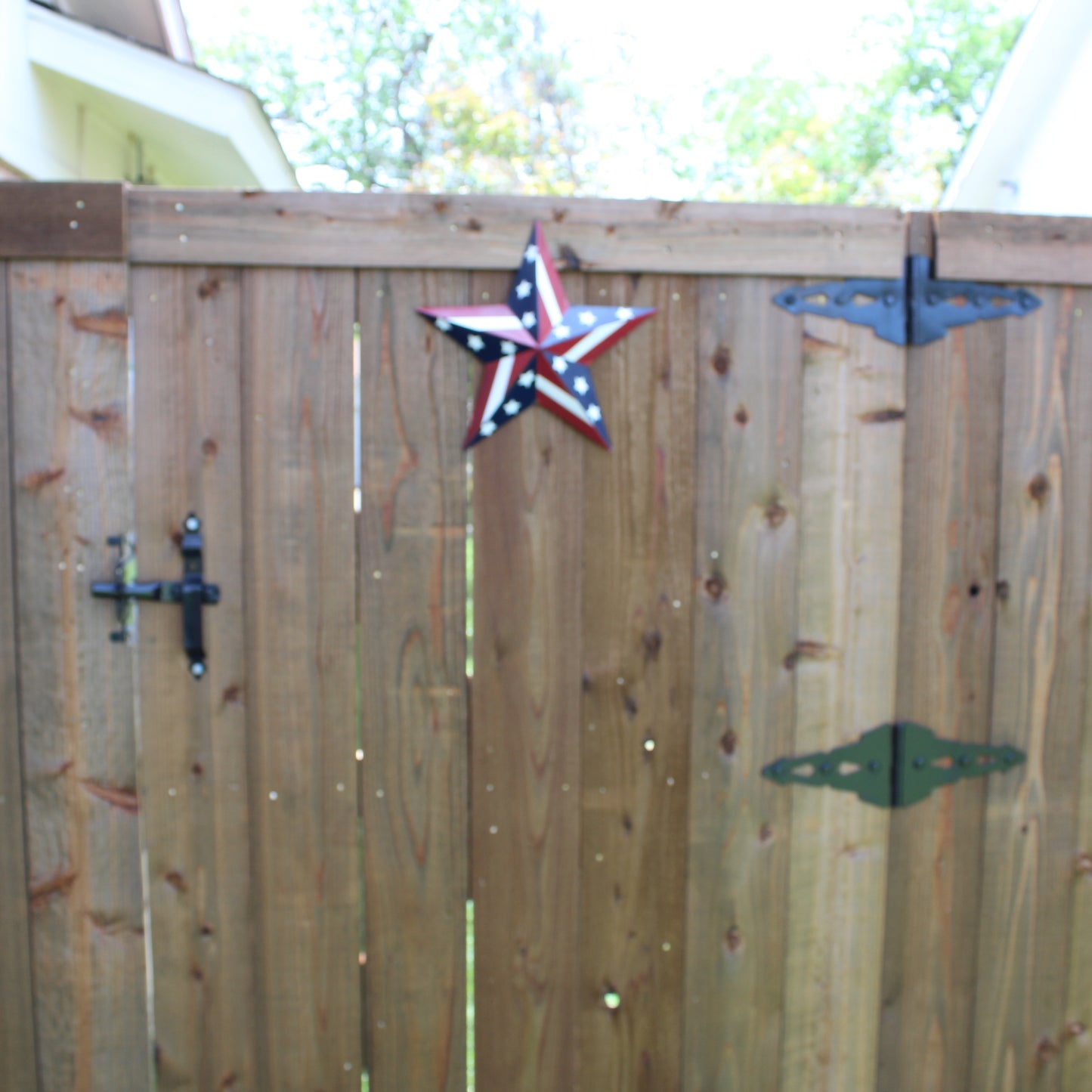 USA BARN STAR AMERICAN FLAG STAR RED WHITE & BLUE METAL STAR HANDMADE NEW 12",24",30" #EH11753