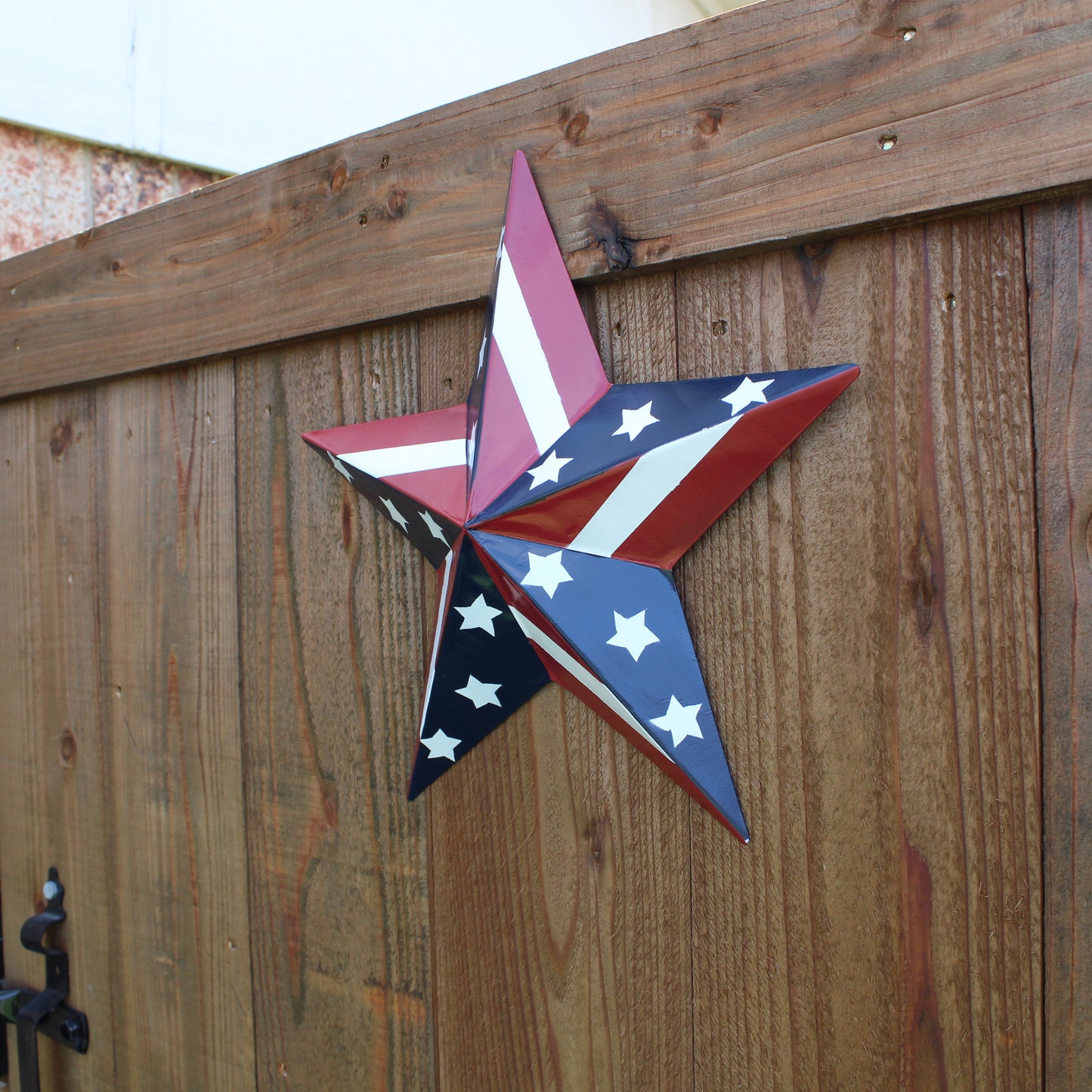 USA BARN STAR AMERICAN FLAG STAR RED WHITE & BLUE METAL STAR HANDMADE NEW 12",24",30" #EH11753
