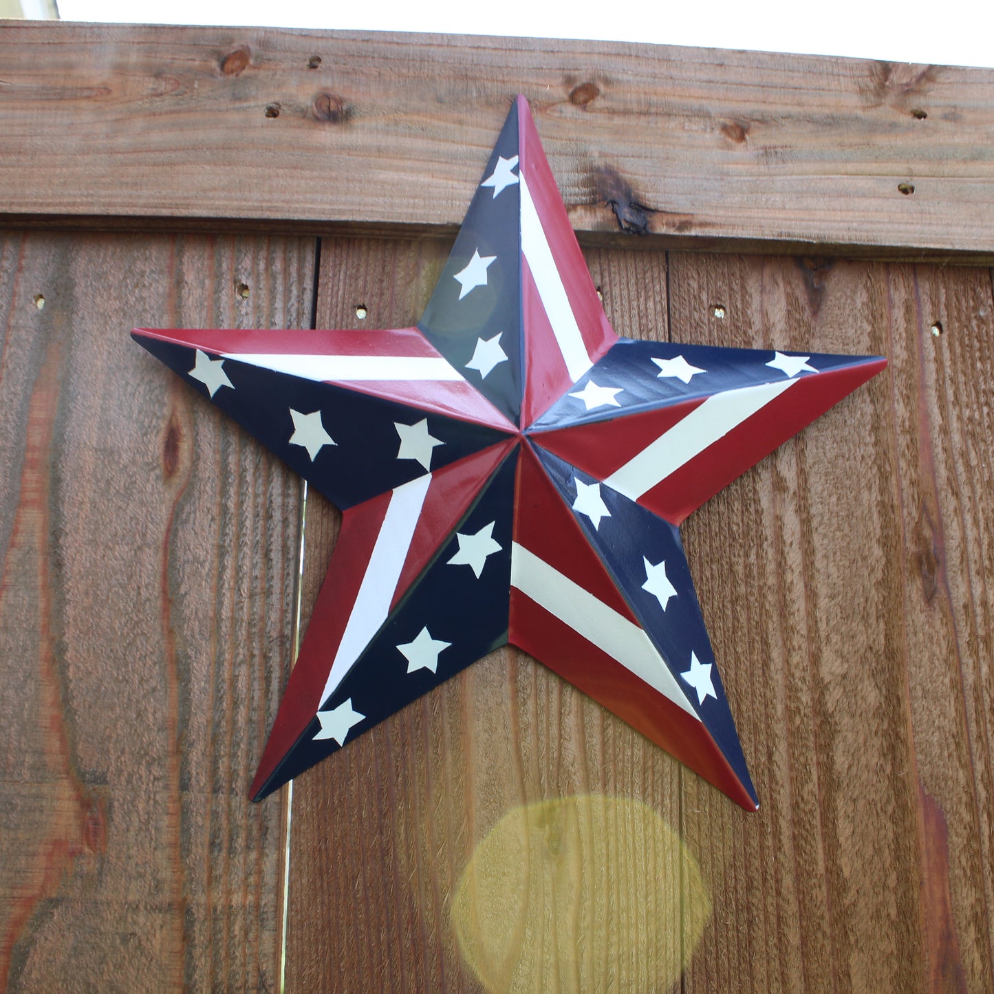 USA BARN STAR AMERICAN FLAG STAR RED WHITE & BLUE METAL STAR HANDMADE NEW 12",24",30" #EH11753