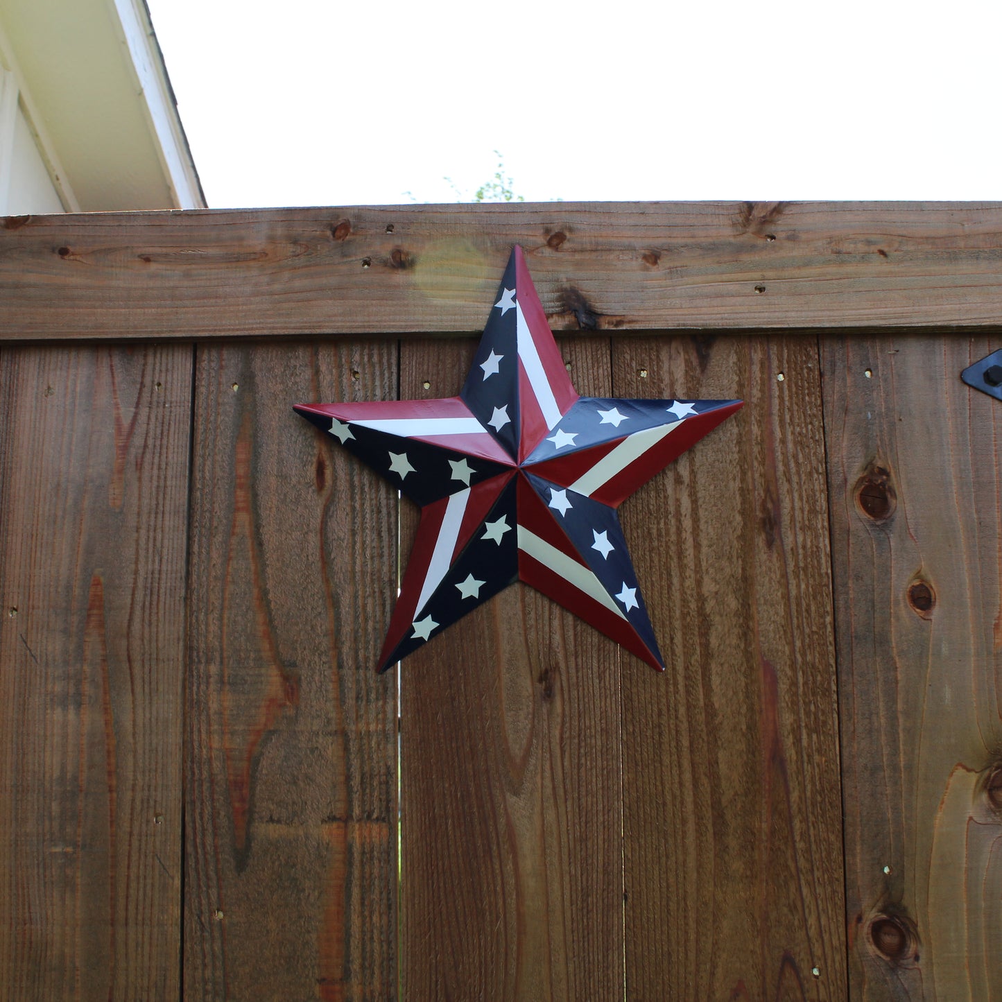 USA BARN STAR AMERICAN FLAG STAR RED WHITE & BLUE METAL STAR HANDMADE NEW 12",24",30" #EH11753