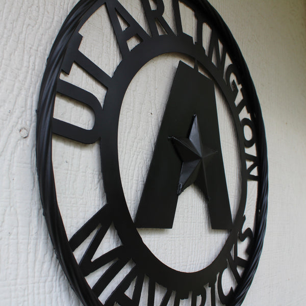 UTA ARLINGTON BLACK CUSTOM METAL VINTAGE CRAFT TEAM SIGN WESTERN HOME DECOR HANDMADE (Copy)