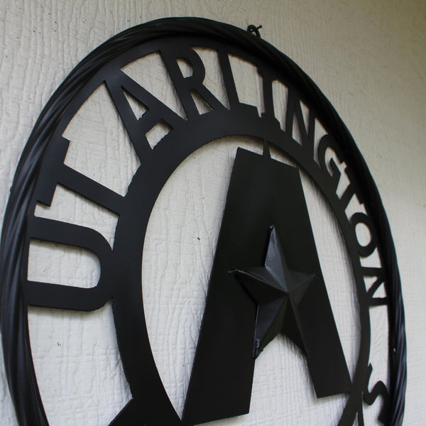 UTA ARLINGTON BLACK CUSTOM METAL VINTAGE CRAFT TEAM SIGN WESTERN HOME DECOR HANDMADE (Copy)