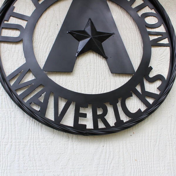 UTA ARLINGTON BLACK CUSTOM METAL VINTAGE CRAFT TEAM SIGN WESTERN HOME DECOR HANDMADE (Copy)