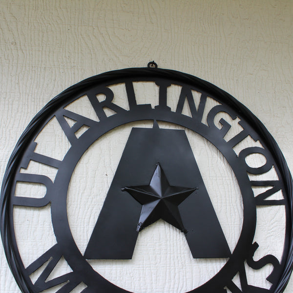 UTA ARLINGTON BLACK CUSTOM METAL VINTAGE CRAFT TEAM SIGN WESTERN HOME DECOR HANDMADE (Copy)