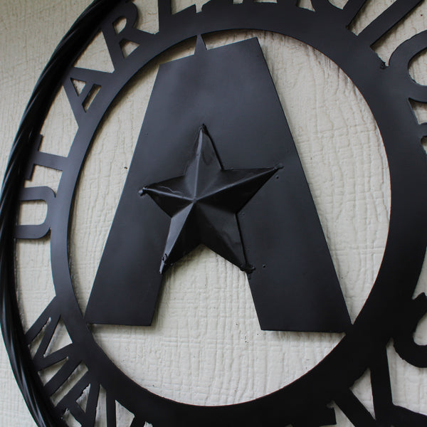 UTA ARLINGTON BLACK CUSTOM METAL VINTAGE CRAFT TEAM SIGN WESTERN HOME DECOR HANDMADE (Copy)